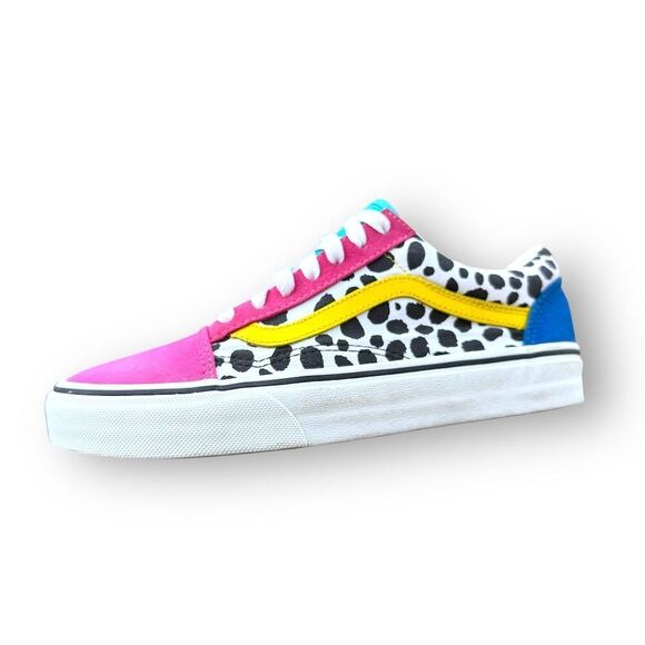 Vans Old Skool Platform Sneakers Multicolor Unisex Size 7 Pink Polka Dot Color - Picture 13 of 14